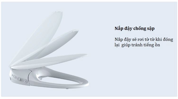 Nắp bồn cầu thông minh Xiaomi WHALE SPOUT Pro LY-ST1808-008B (kết nối Mihome)